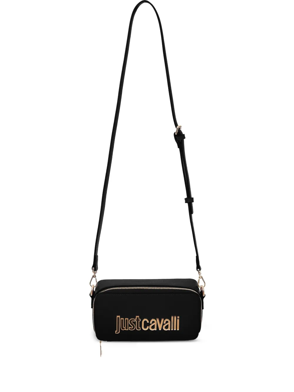 Just Cavalli logo-plaque cross body bag Zwart