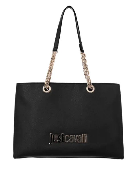 Just Cavalli chain logo tote bag