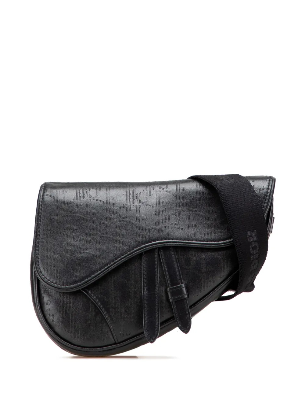 Christian Dior Pre-Owned 2020 オブリーク パーフォレーテッドカーフスキン ギャラクシー サドル Christian Dior Pre-Owned 2020 オブリーク パーフォレーテッドカーフスキン ギャラクシー サドル