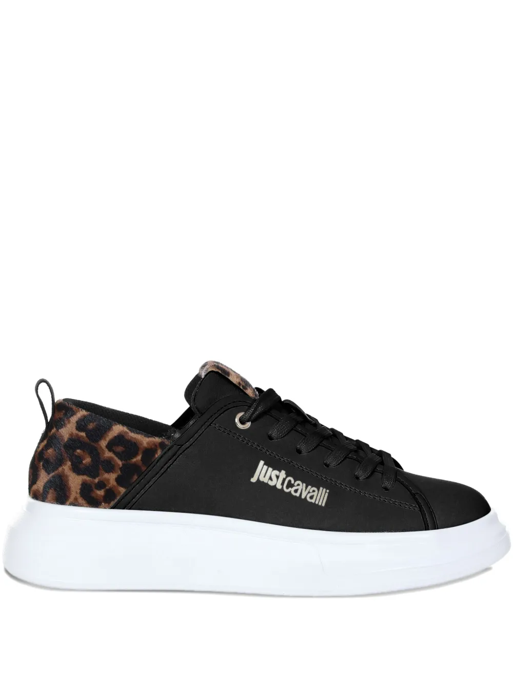 Just Cavalli レオパード スニーカー - ブラック Just Cavalli レオパード スニーカー - ブラック