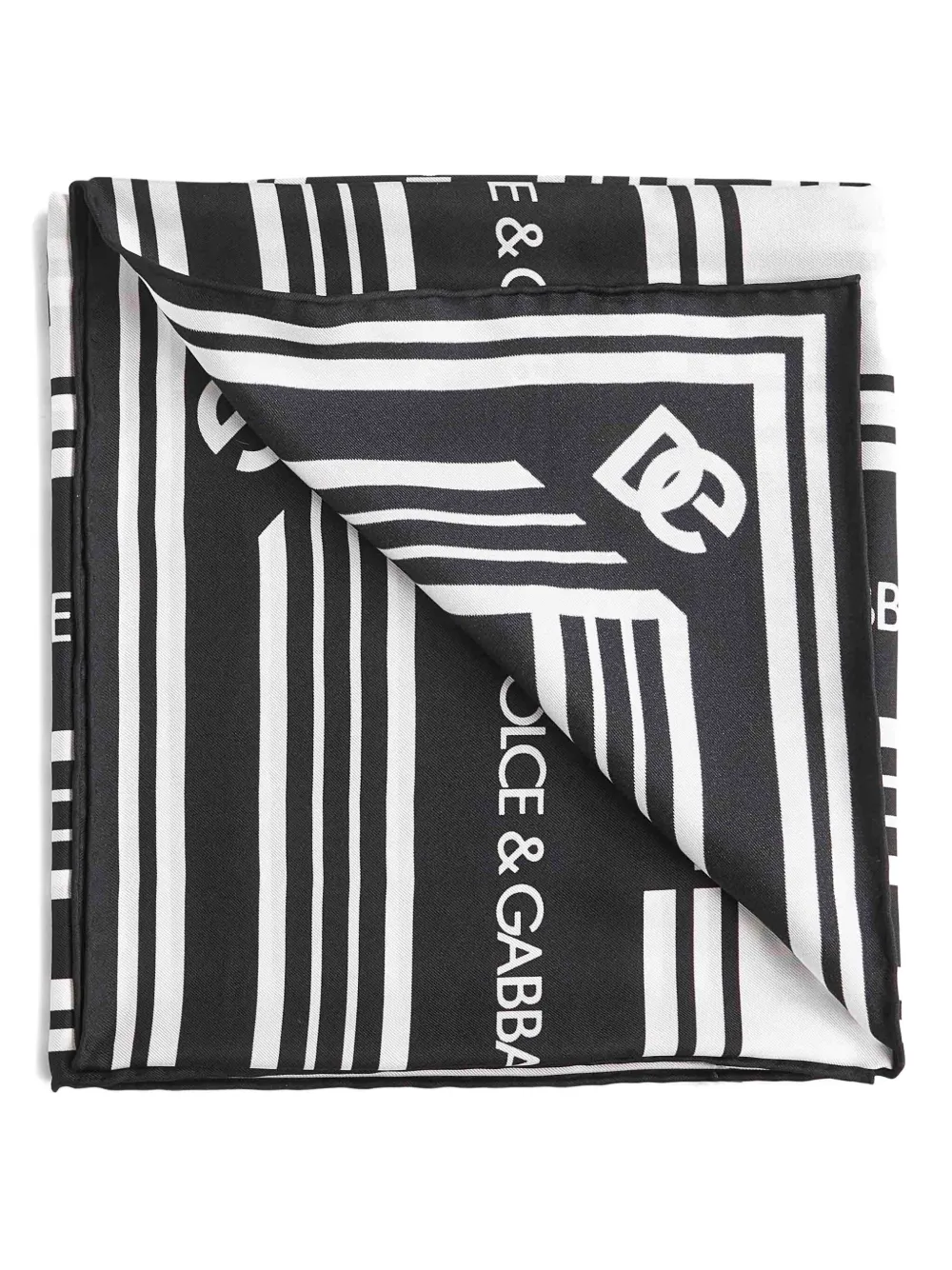 Dolce & Gabbana silk scarf Zwart