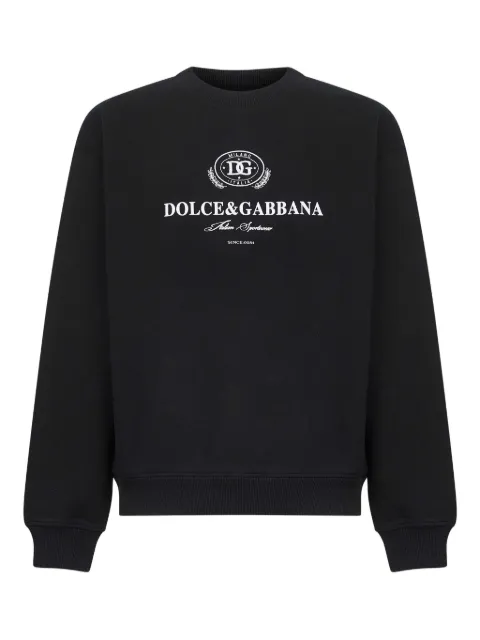 Dolce & Gabbana logo-print crew-neck sweater