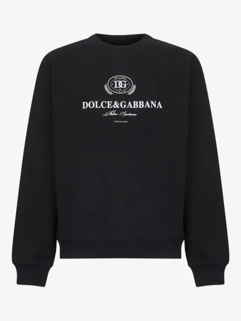 Dolce & Gabbana logo-print crew-neck sweater