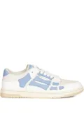 AMIRI skeleton-appliqué leather trainers - White