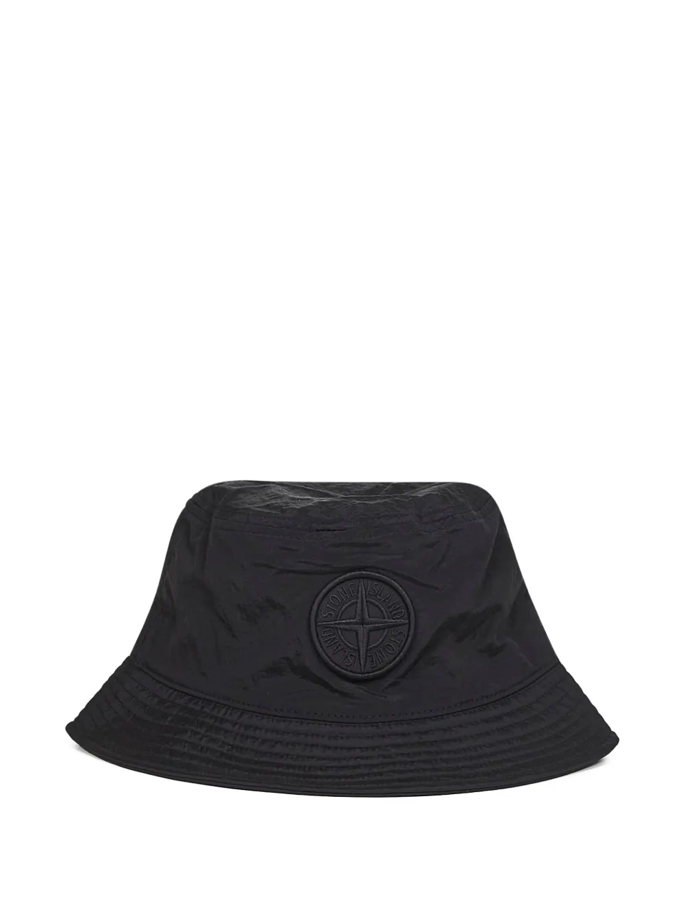 Stone Island Vissershoed met Compass-logopatch Zwart