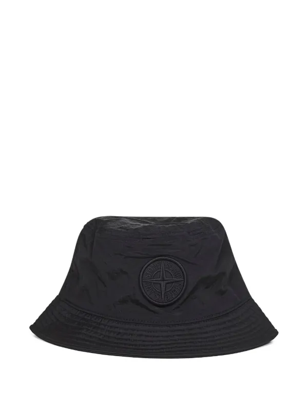Stone Island Compass Logo Bucket Hat | Black | FARFETCH