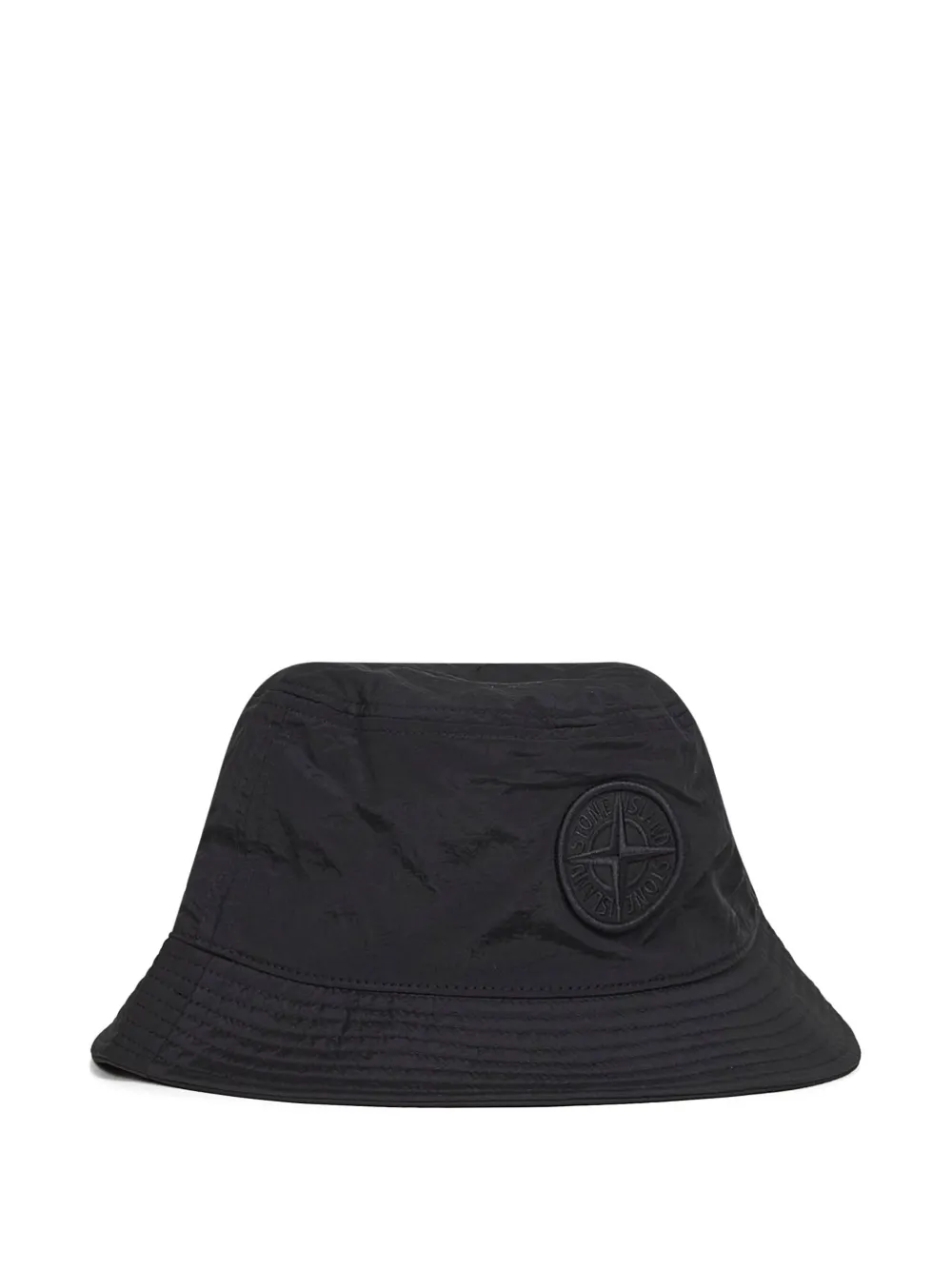 Stone Island Vissershoed met Compass-logopatch Zwart
