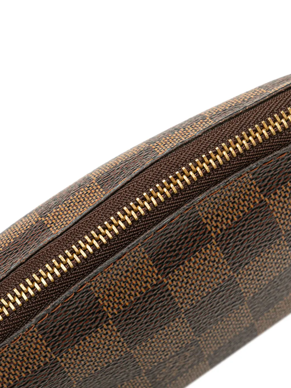 Pre-owned Louis Vuitton 2005 Damier Ebene Cosmetic Pouch In Brown
