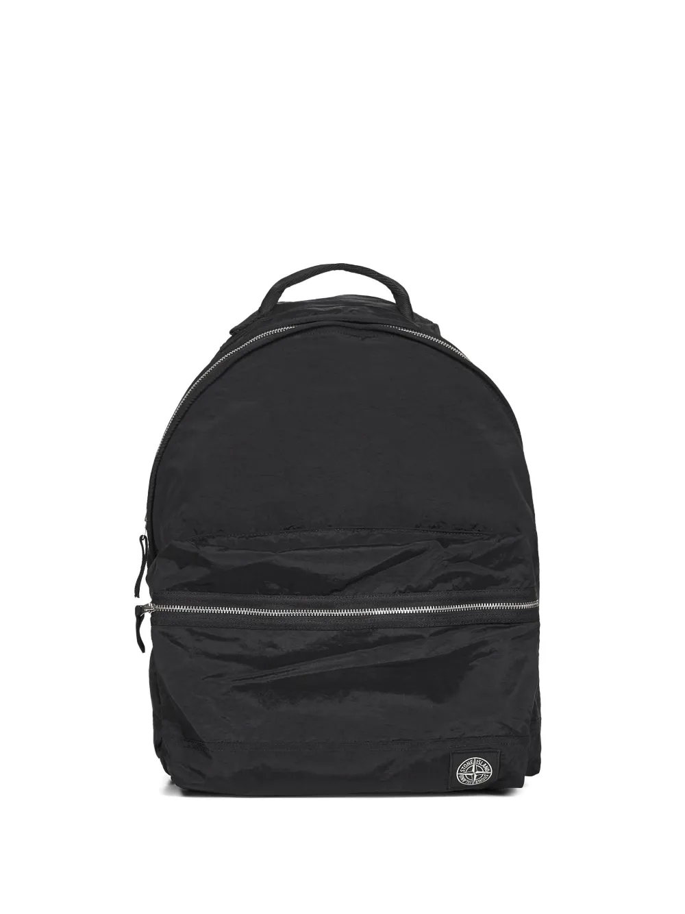 Stone Island zip-fastening nylon backpack Zwart