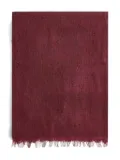Brunello Cucinelli sequin-embellished fringed scarf - Red
