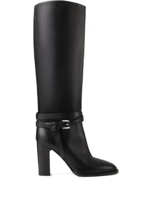 Marine Serre ロングブーツ | ブラック | FARFETCH JP