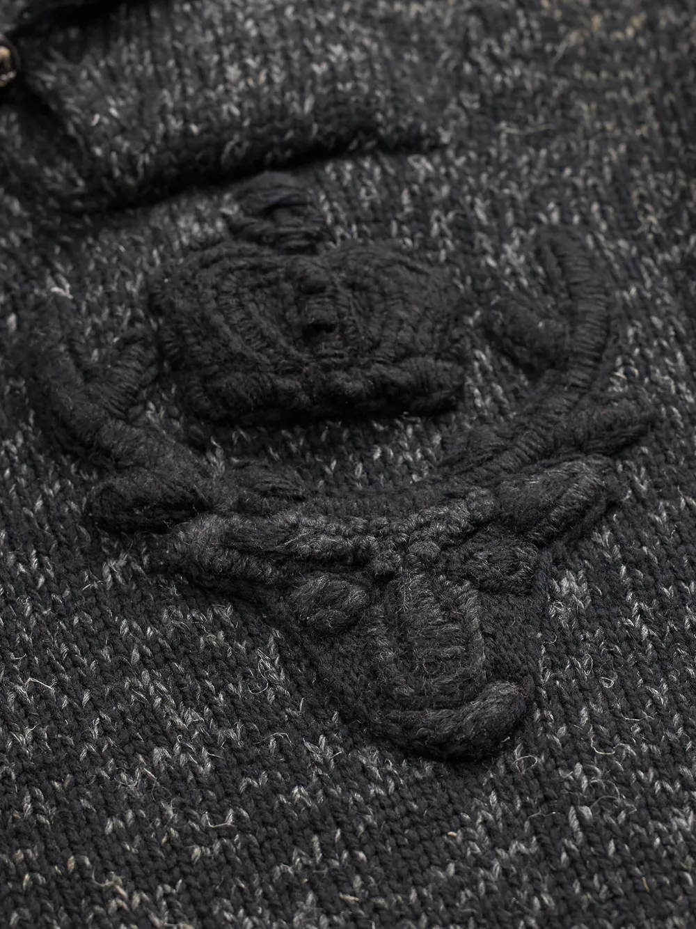 Ralph Lauren RRL Wollen pullover met geborduurde sjaalkraag Grijs