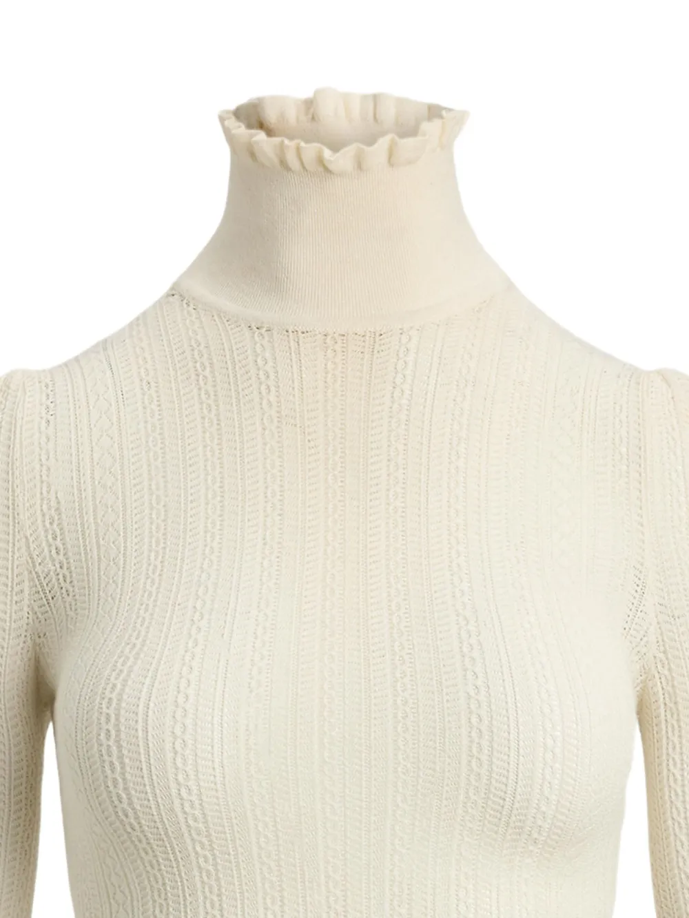 Ralph Lauren Collection ruffled-turtleneck sweater | Knitted Sweaters | Image 2