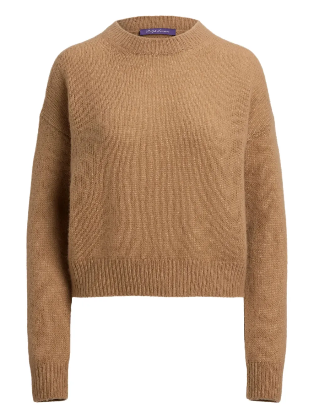 Ralph Lauren Collection Trui van kasjmier-zijde met lange mouwen Bruin