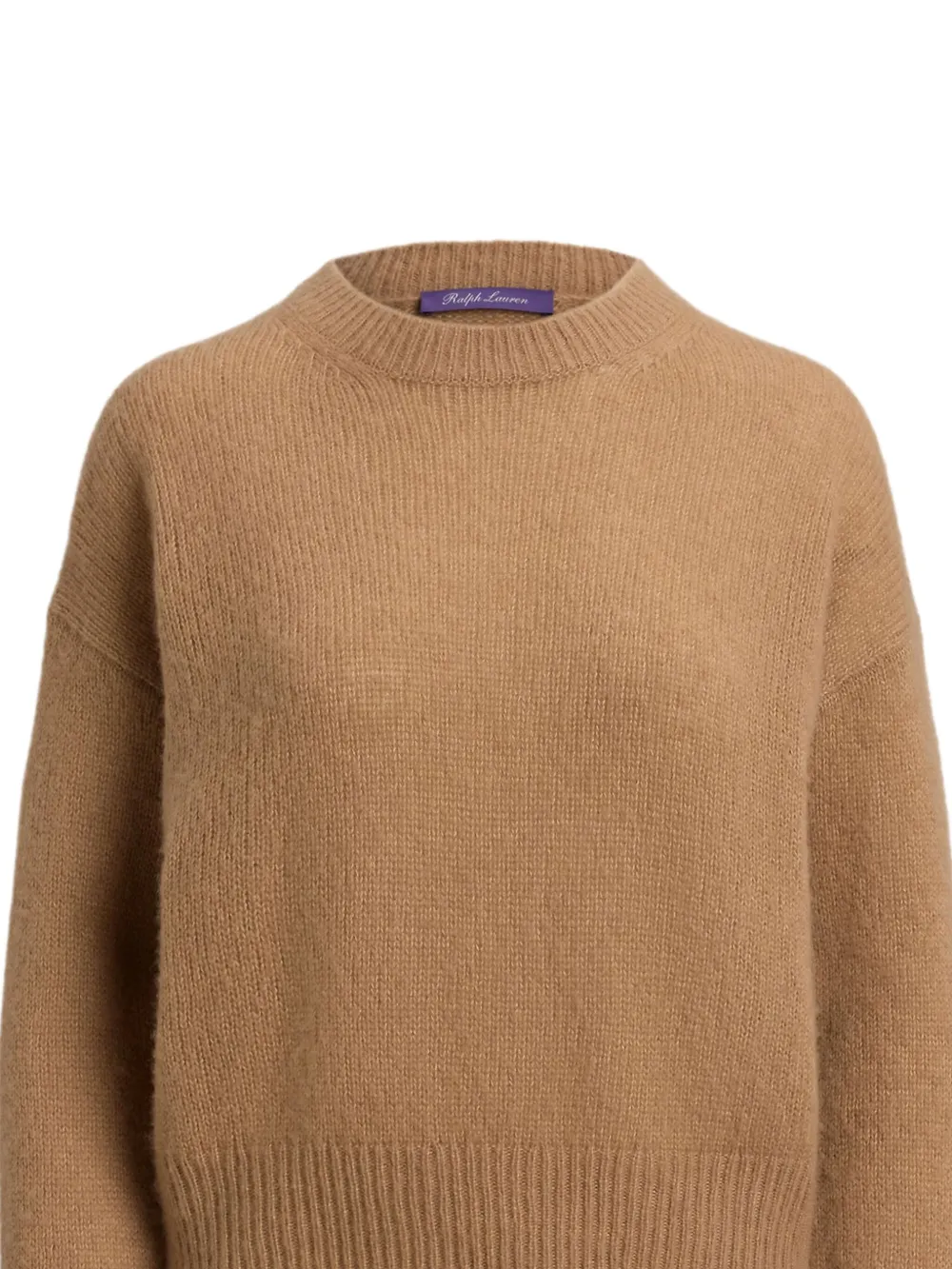 Ralph Lauren Collection Trui van kasjmier-zijde met lange mouwen Bruin