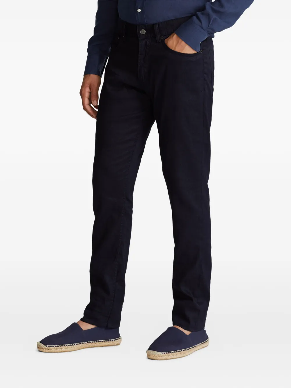 Ralph Lauren Purple Label Jeans met vijf zakken Blauw