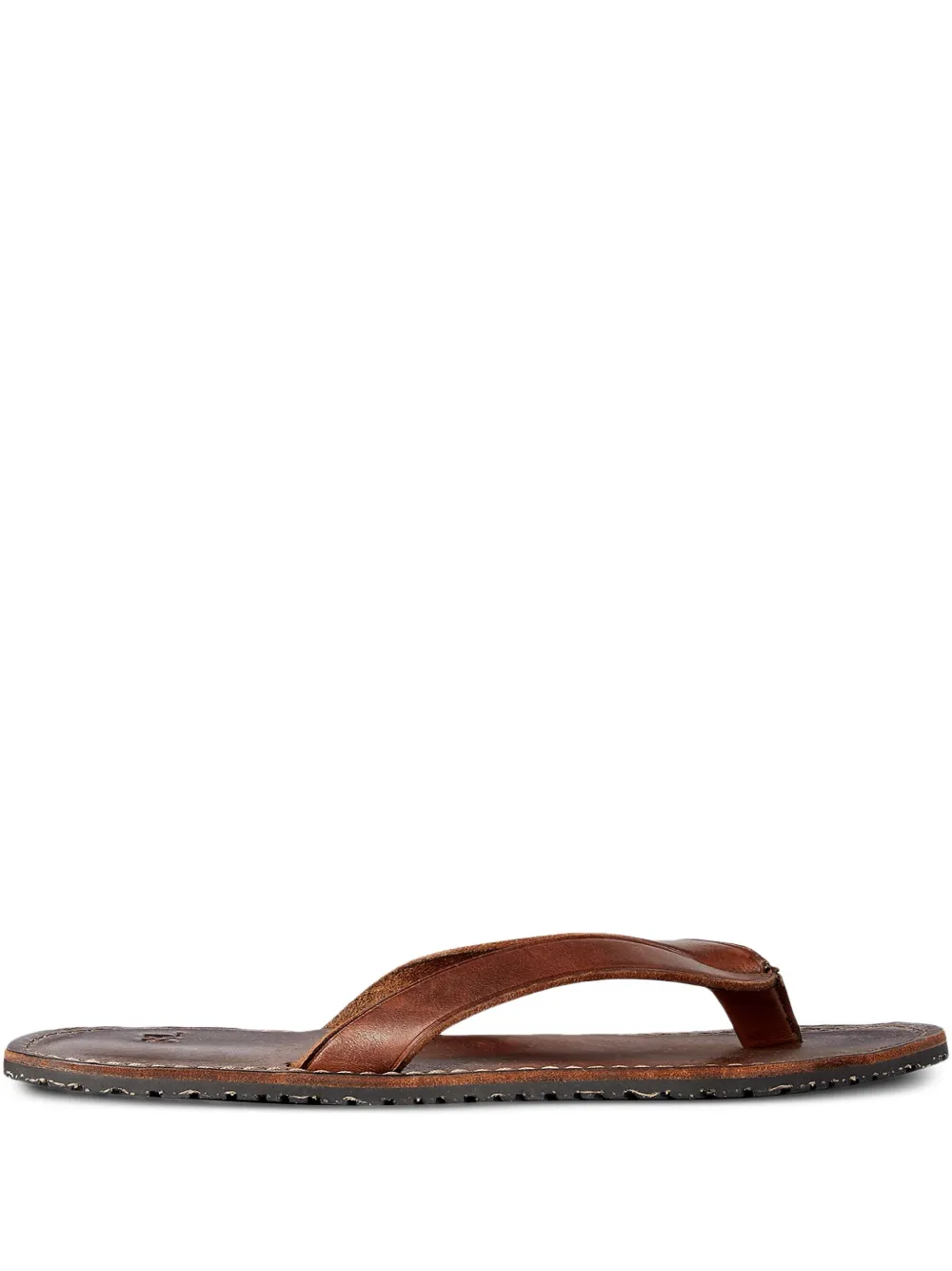 Ralph Lauren RRL Leren sandalen met gestikt detail Bruin