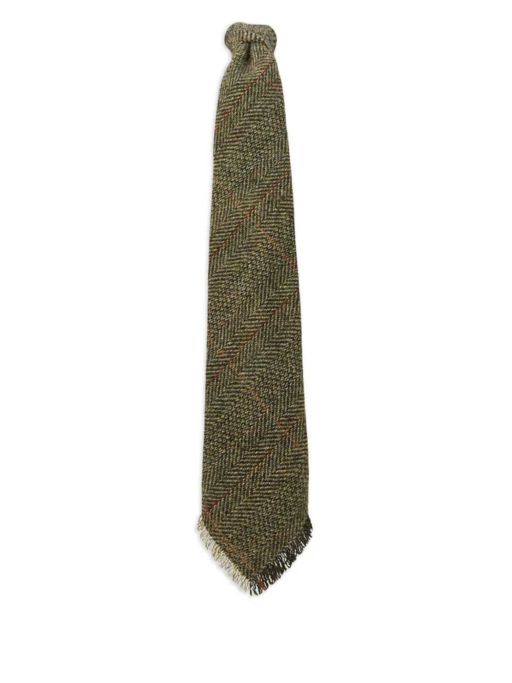 Ralph Lauren RRL Cravatta in tweed con motivo spigato - Verde