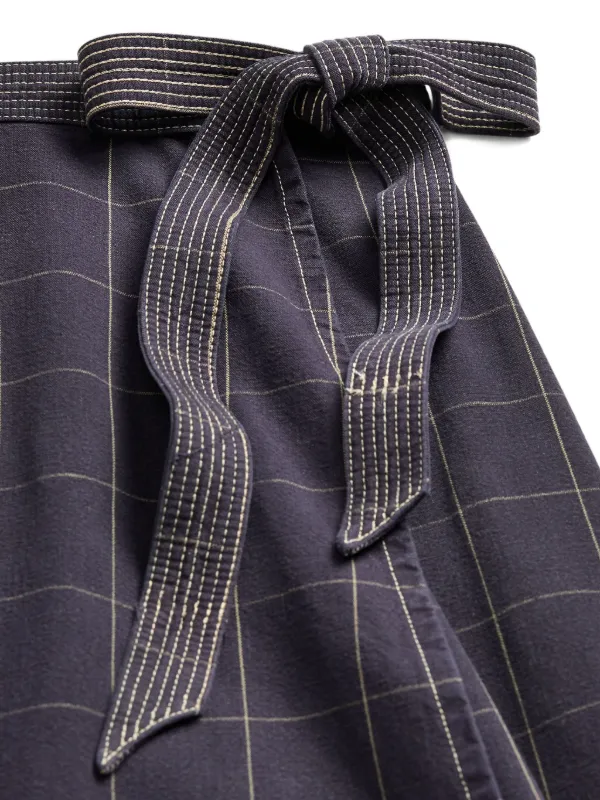 Ralph Lauren RRL Checked Wrap Midi Skirt Blue FARFETCH IN