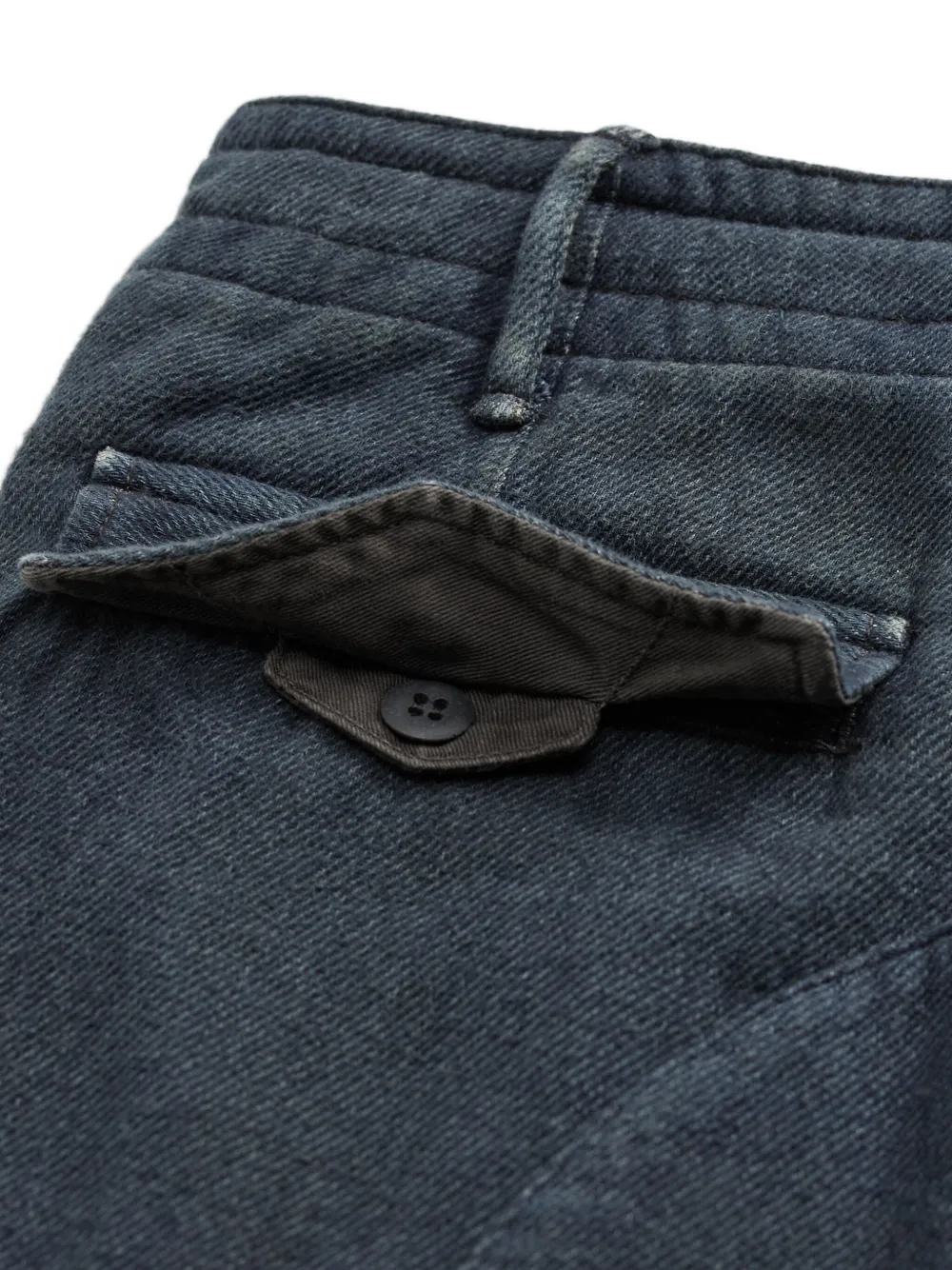 Rrl Drawstring Cargo Trousers In Black