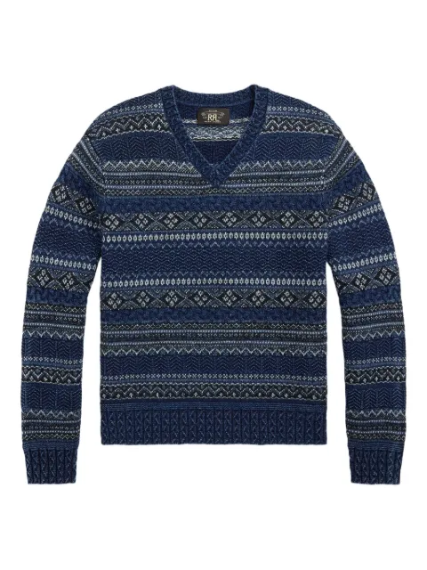 Ralph Lauren RRL Fairisle V-neck sweater
