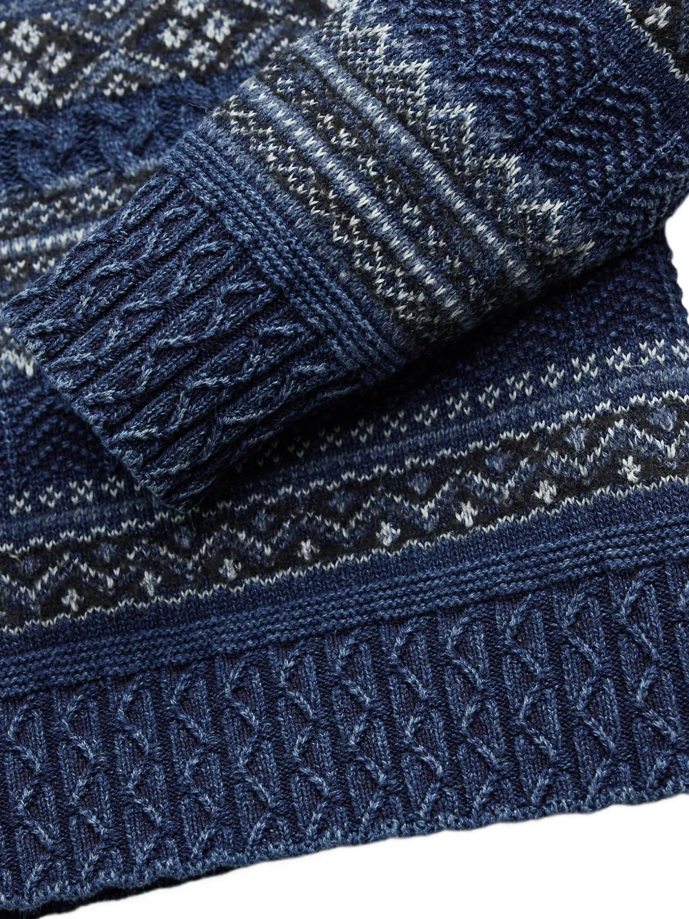 Ralph Lauren RRL フェアアイル Vネックセーター | ブルー | FARFETCH JP