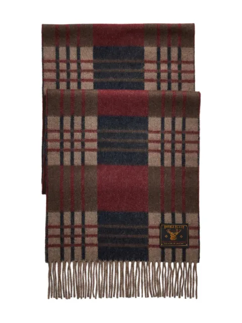 Ralph Lauren RRL plaid fringe scarf