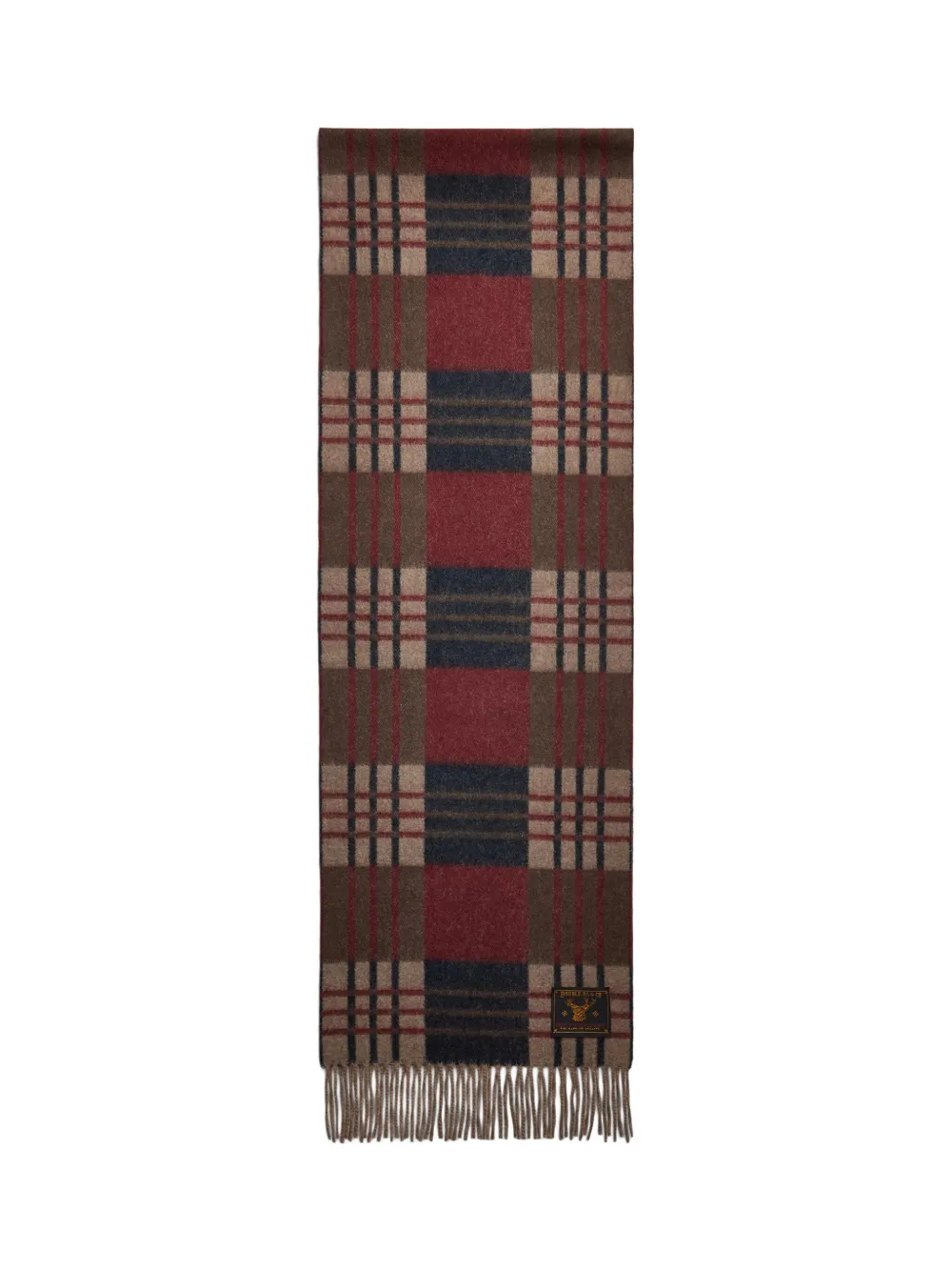 Ralph Lauren RRL Geruite sjaal met franje - Blauw