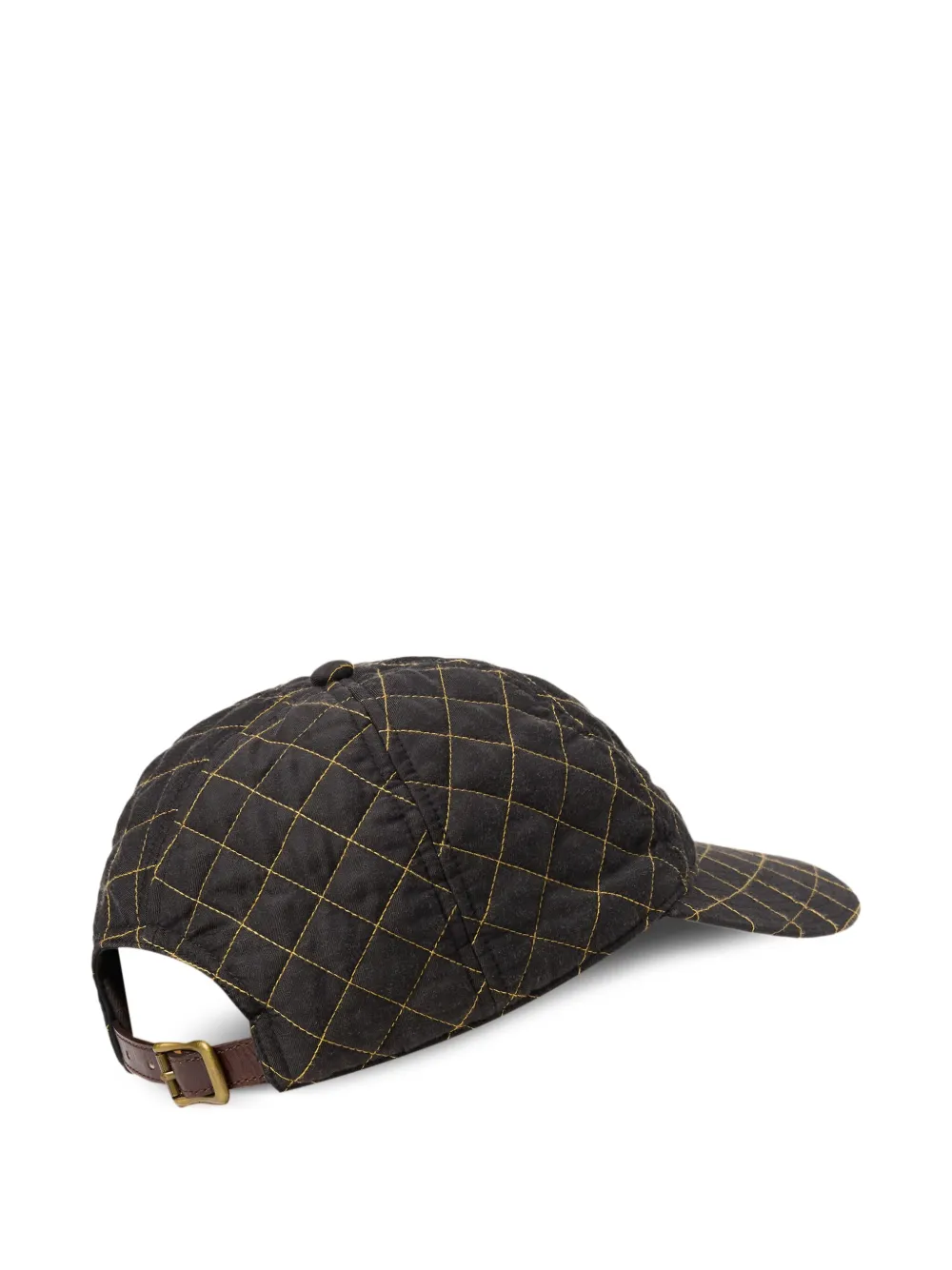 Ralph Lauren RRL Gewatteerde honkbalpet met patch - Zwart