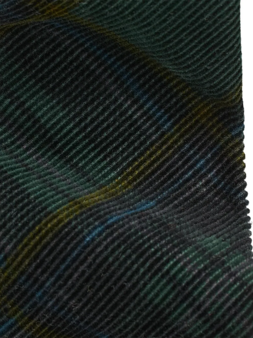 Ralph Lauren RRL Geruite stropdas met ribfluwelen textuur Groen