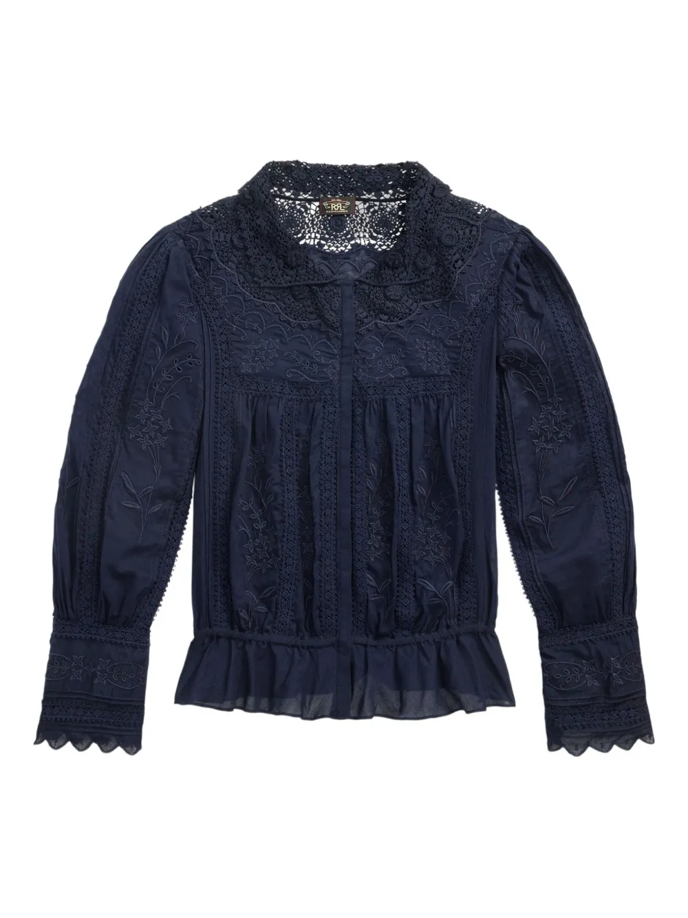 Ralph Lauren RRL Blouse met kanten detail Blauw