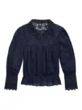 Ralph Lauren RRL lace-insert blouse - Blue