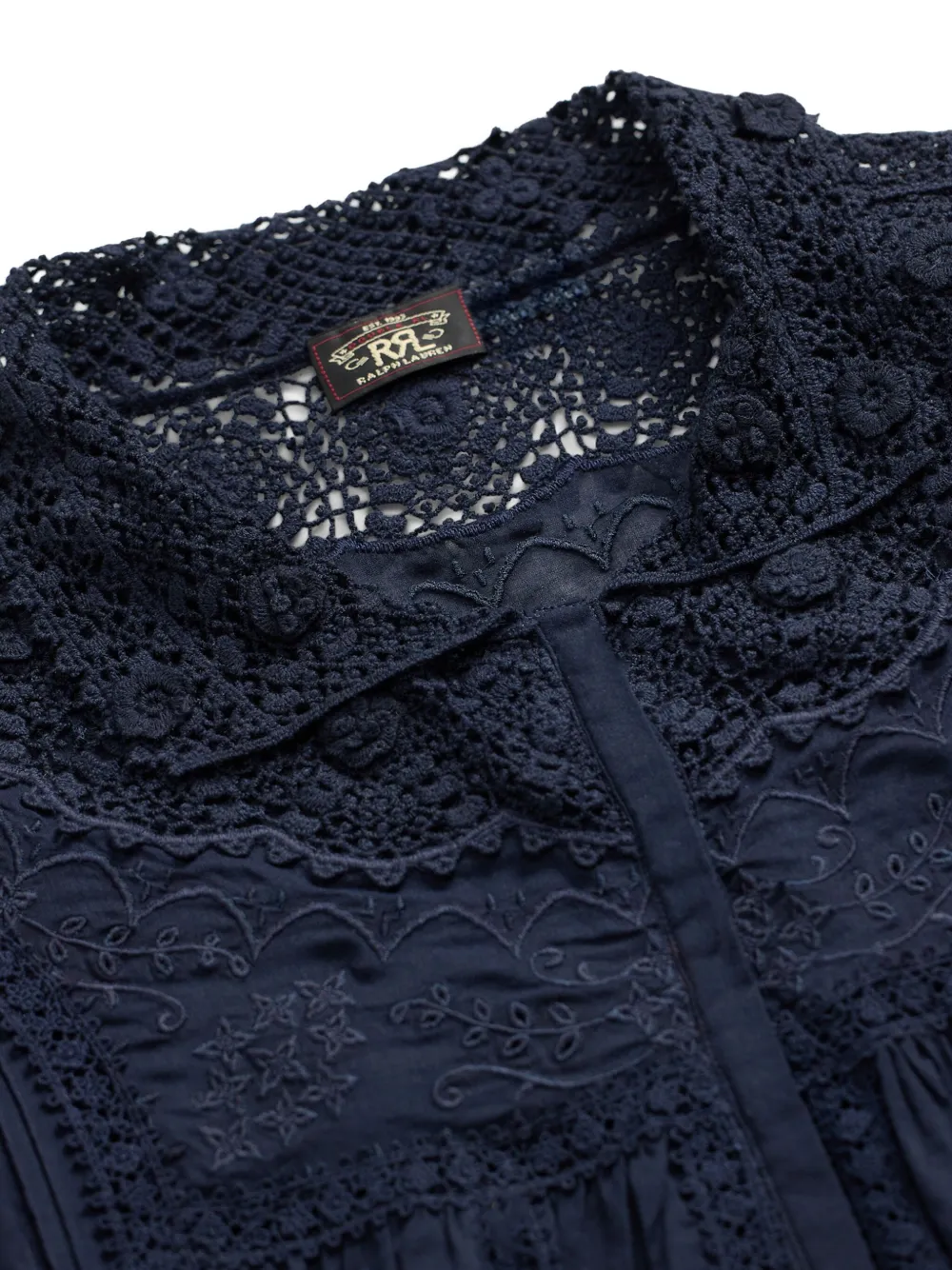 Ralph Lauren RRL Blouse met kanten detail Blauw