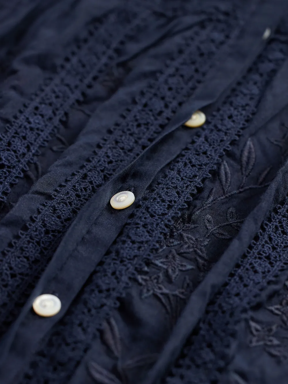 Ralph Lauren RRL Blouse met kanten detail Blauw
