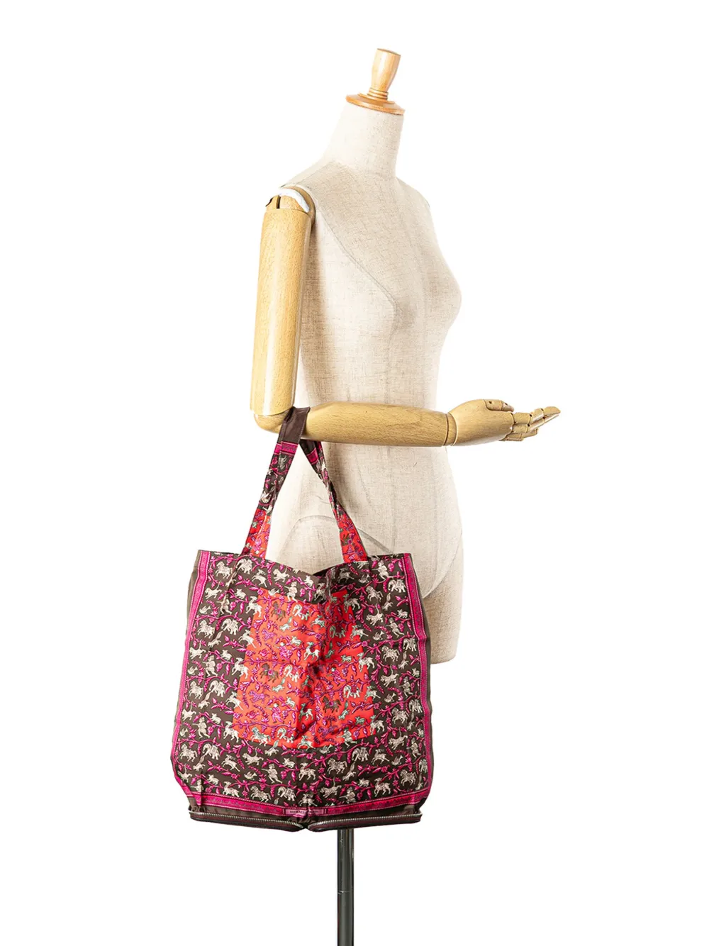 Pre-owned Hermes 2008 Chasse En Inde Silky Pop Tote Bag