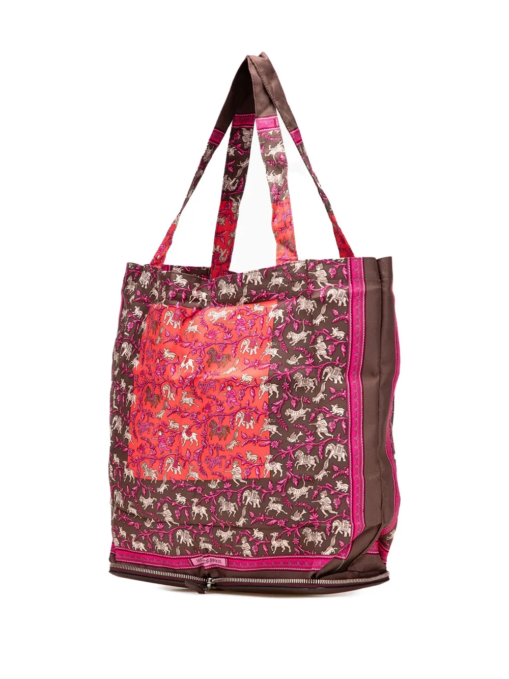 Pre-owned Hermes 2008 Chasse En Inde Silky Pop Tote Bag