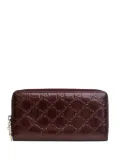 Gucci Pre-Owned 2000-2015 Patent Guccissima Zip Around Wallet long wallets - Red
