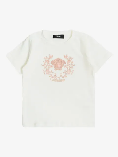 Versace Kids Medusa Head floral-print T-shirt