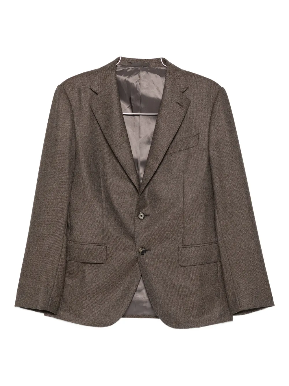Caruso buttoned wool-cashmere jacket - Marrone