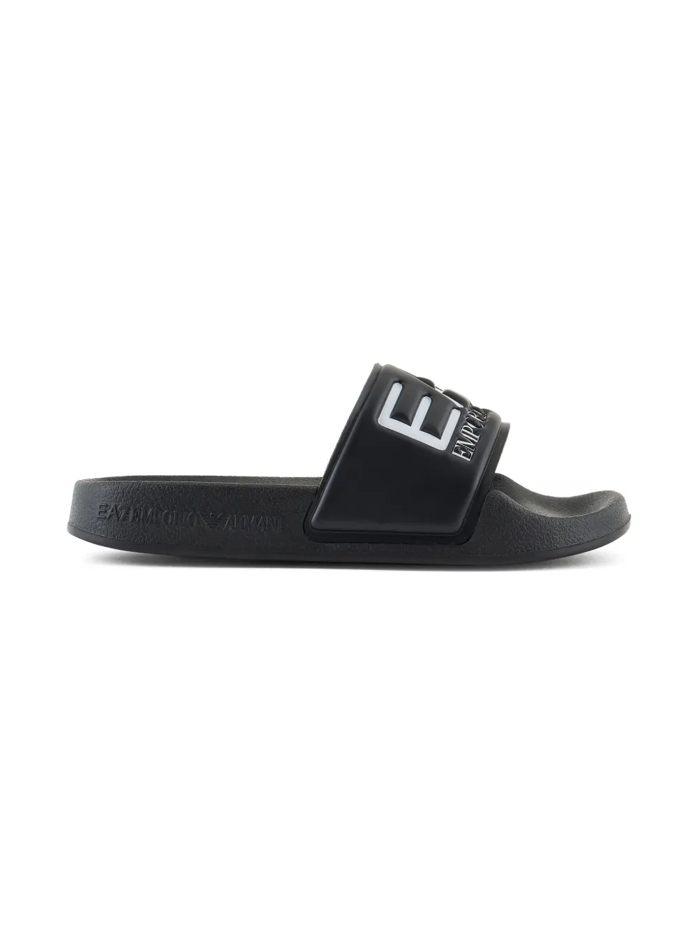 Emporio Armani Kids logo slippers Zwart