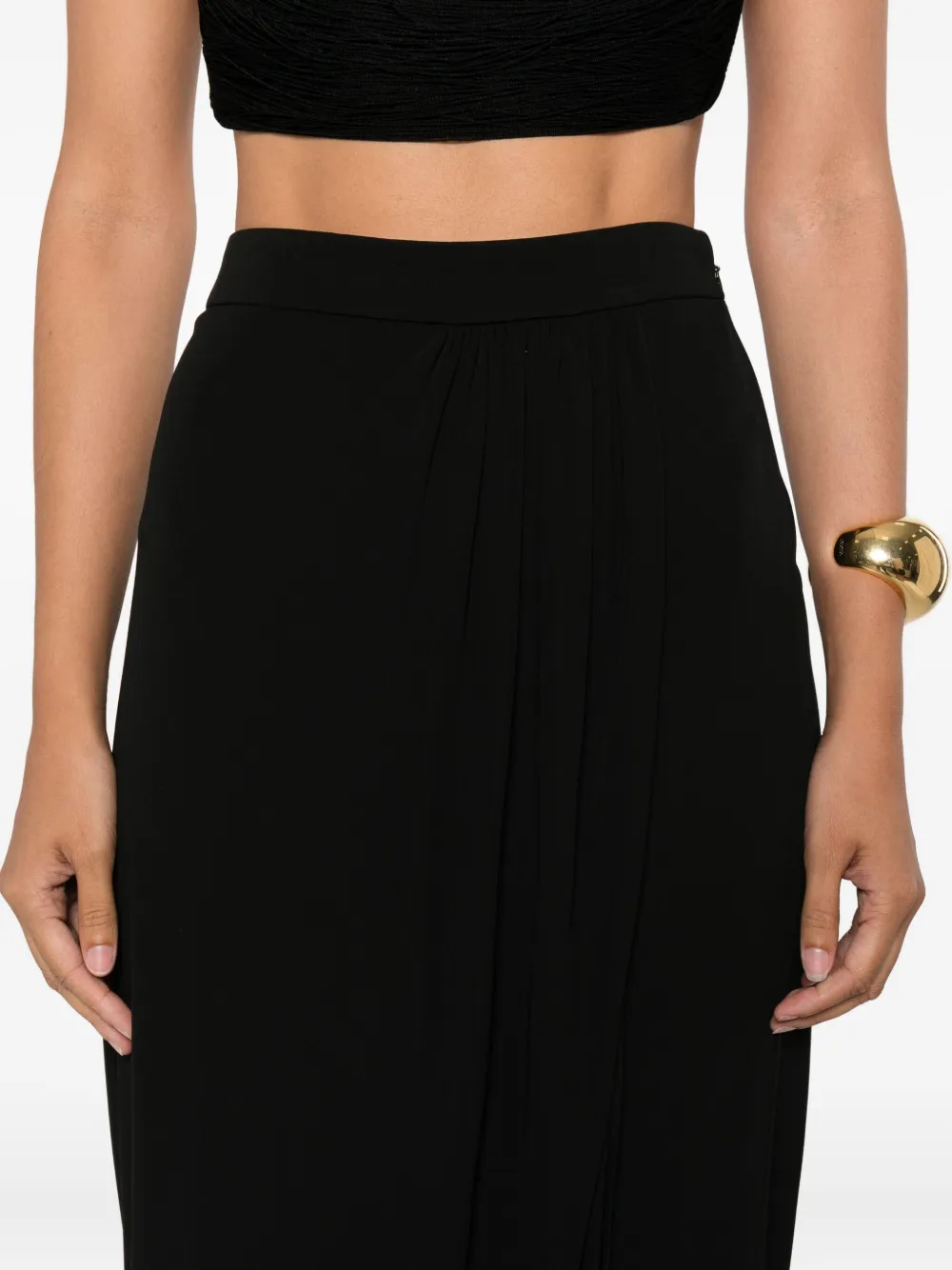 TOM FORD Gedrapeerde midi-rok Zwart