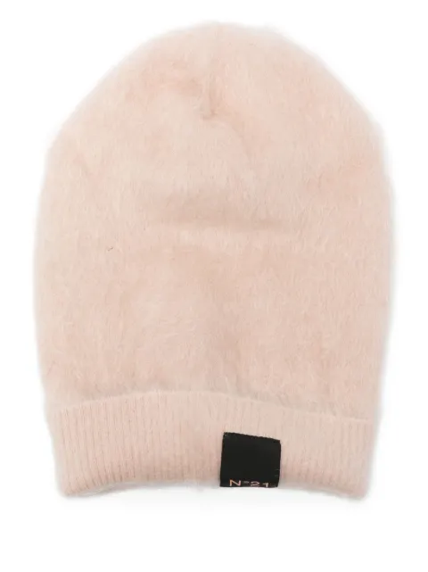 Nº21 logo-patch beanie