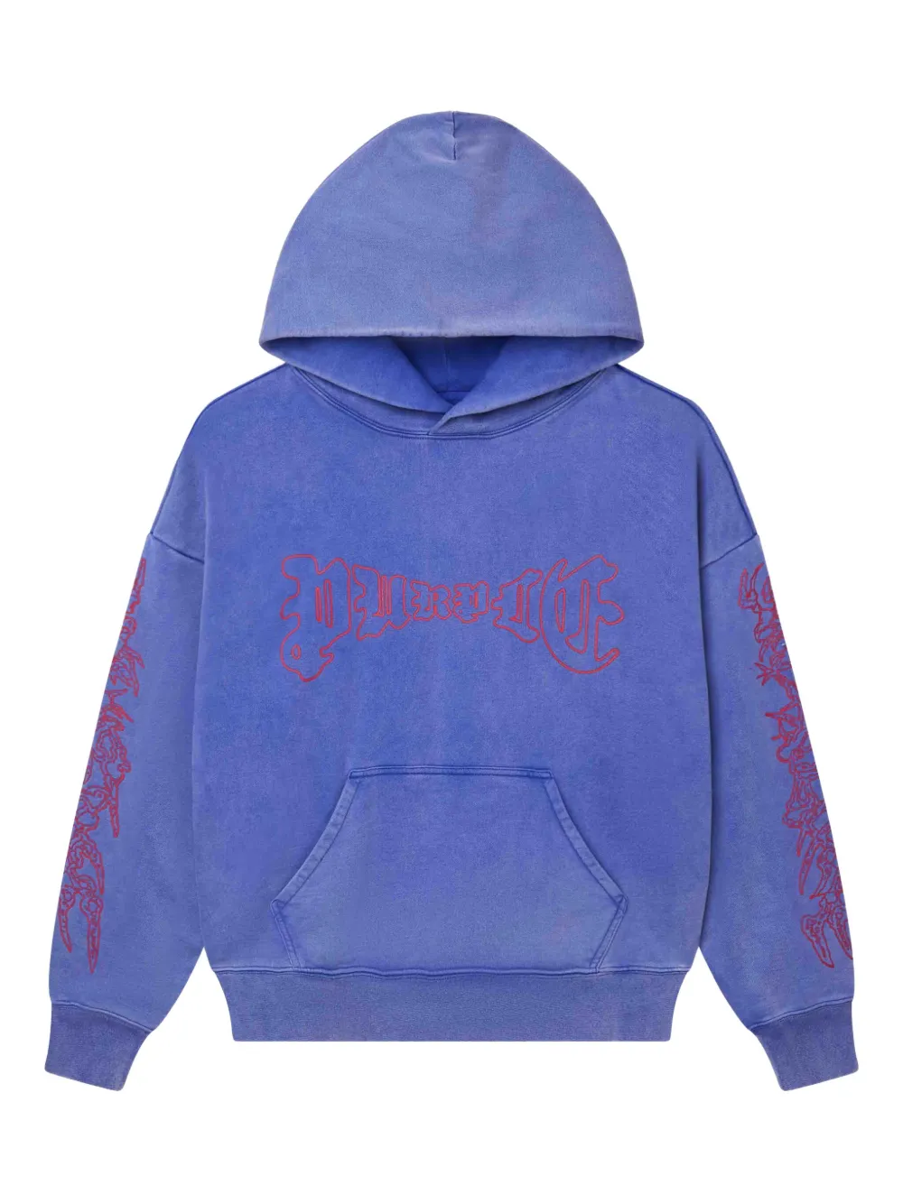 Purple Brand graphic-print hoodie Paars