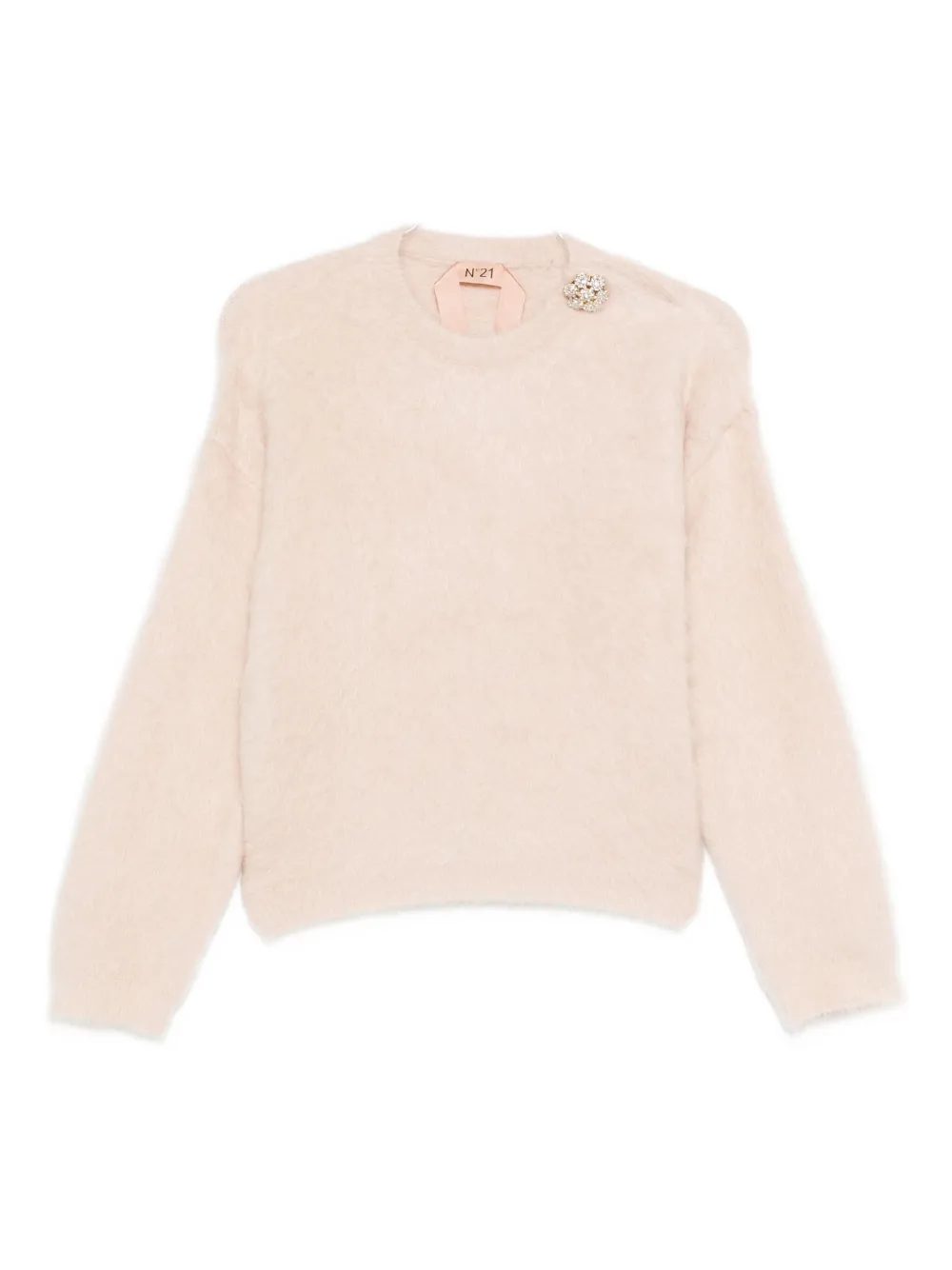 N°21 Embellished Crew-neck Sweater