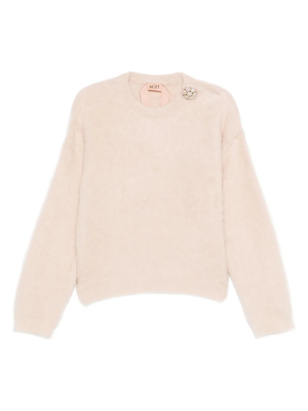Nº21 embellished crew-neck sweater