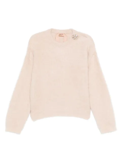 Nº21 embellished crew-neck sweater
