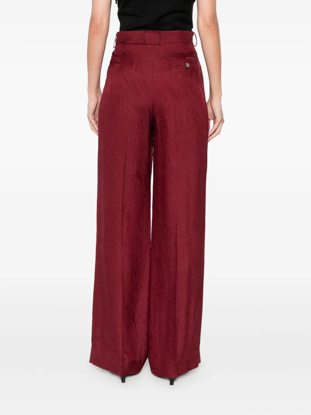 Lanvin Broek met textuur Rood