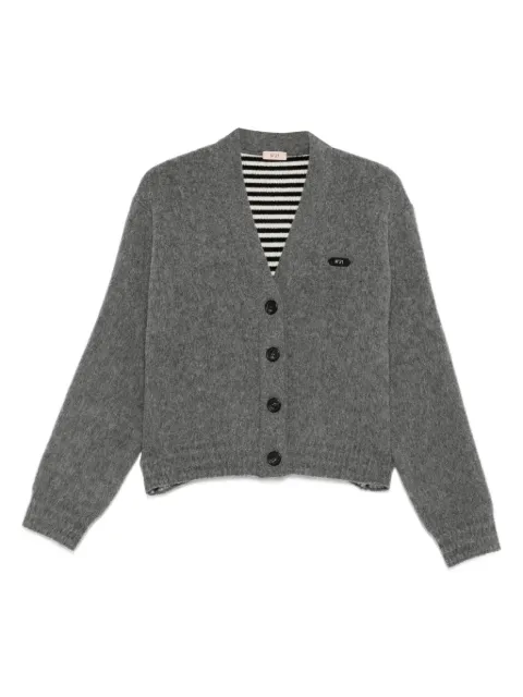 Nº21 button-fastening cardigan