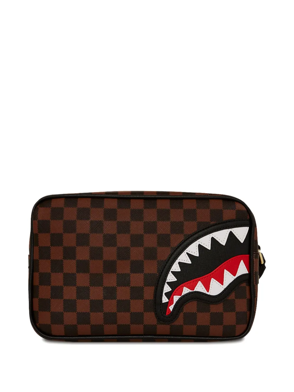 Sprayground kid Geruite tas met haaienkop Bruin