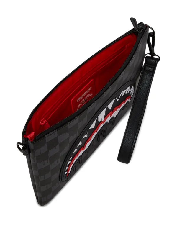 Sprayground Kid シャークチェック ショルダーバッグ | ブラック